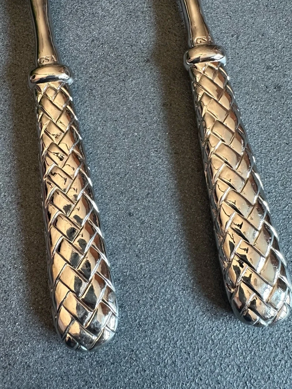Braided-Handle Serving Spoons - Set of 2